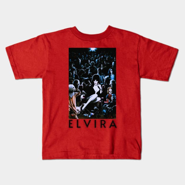 Princess of Darkness Elvira Kids T-Shirt by hot_issue